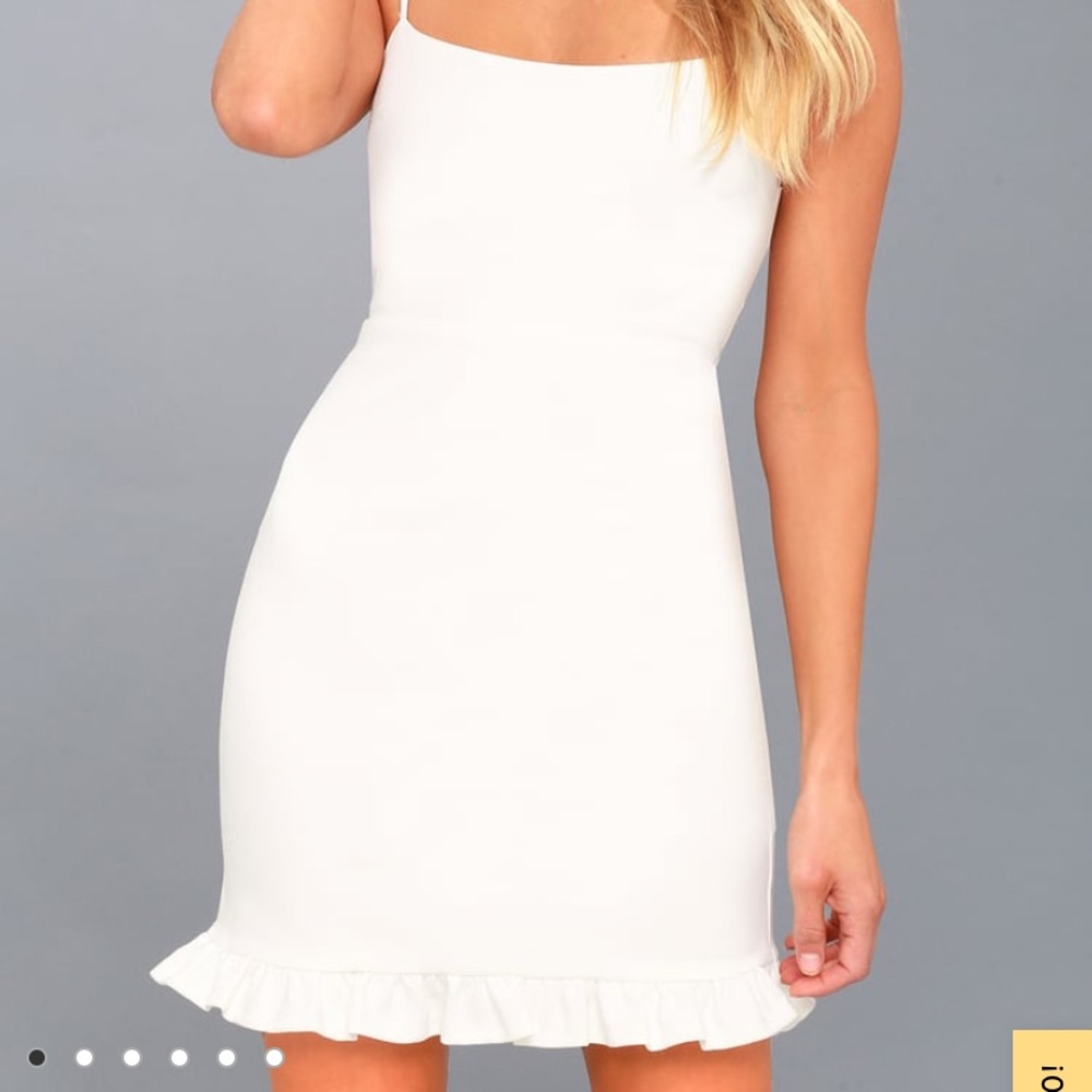 Lulus Spoonful of Sass White Bodycon Mini Dress